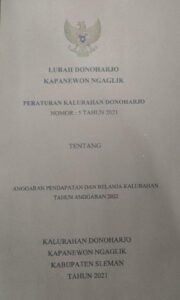 Perkal Donoharjo No 5 Tahun 2021 Tentang APBKal TA 2022