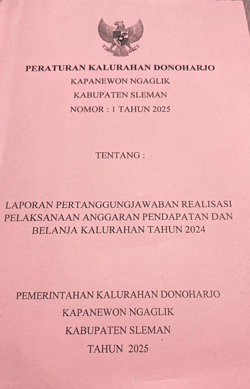 LAPORAN REALISASI APBKal T.A 2024